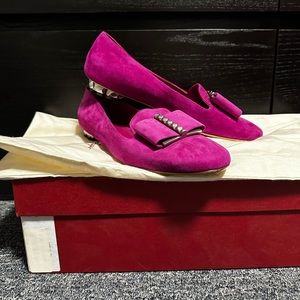 Salvatore Ferragamo Suede Flats